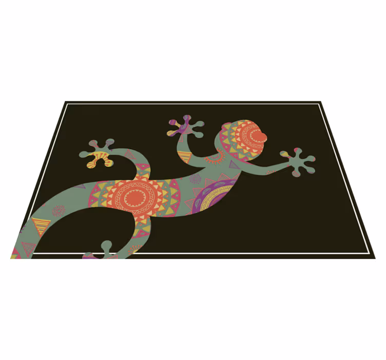 Originele placemat met kleurrijk hagedis motief - TenStickers