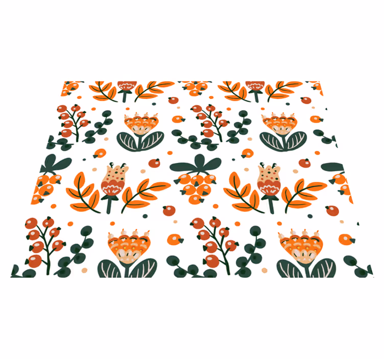Originele placemat botanische arrangement met bladeren - TenStickers
