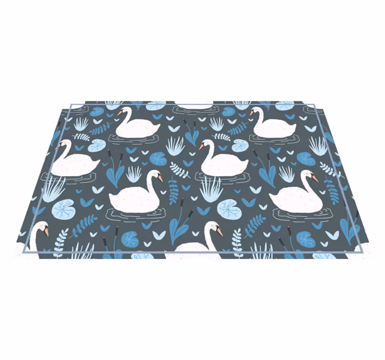 Originele placemat met zwanenpatroon - TenStickers