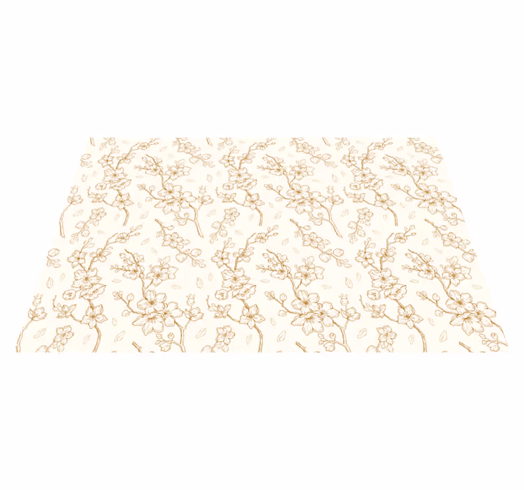 Placemat bloemmotief verfijning - TenStickers