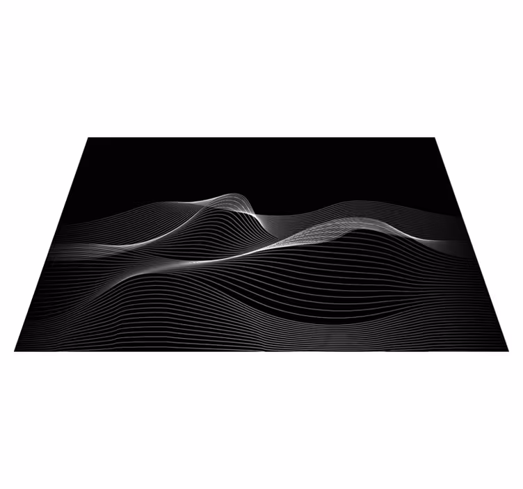 Placemat met golvende lijnpatronen - TenStickers