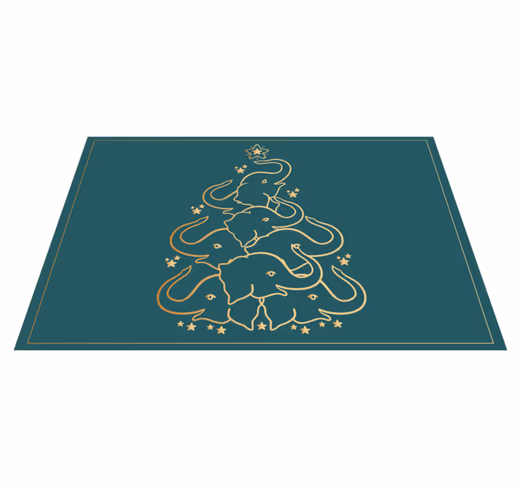 Kerstmis placemat elegante olifantenboom - TenStickers