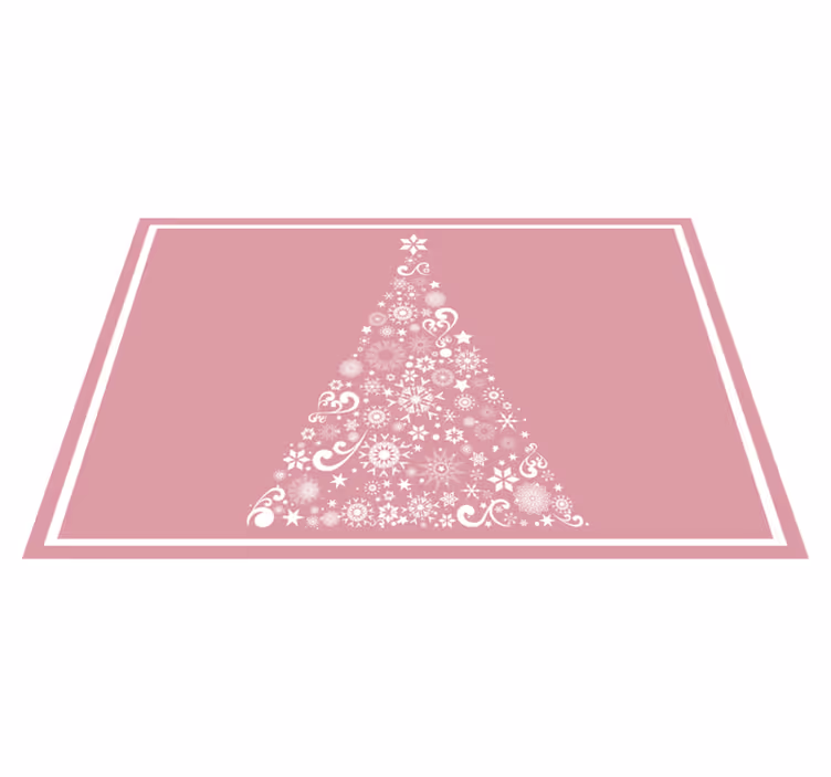 Kerstmis placemat met feestelijk boommotief - TenStickers