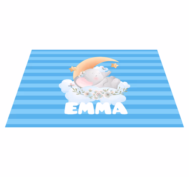 Kinder placemat schattig olifantenontwerp - TenStickers