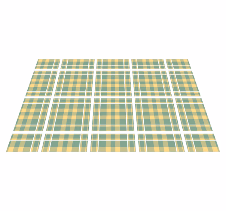Placemat met geruit patroon textiel - TenStickers