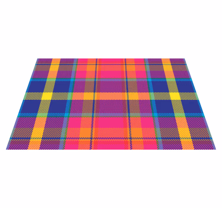 Placemat kleurvol ruitpatroon - TenStickers