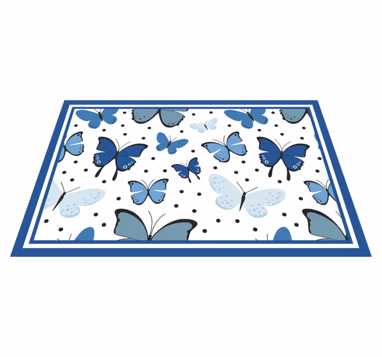 Kinder placemat vlinderpatroon display - TenStickers