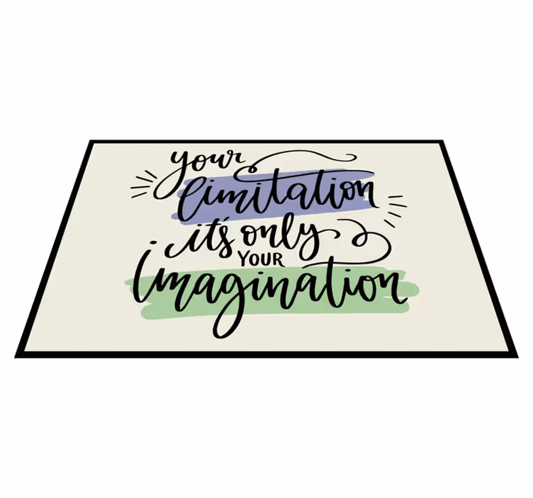 Placemat met tekst motivational zinskunst - TenStickers