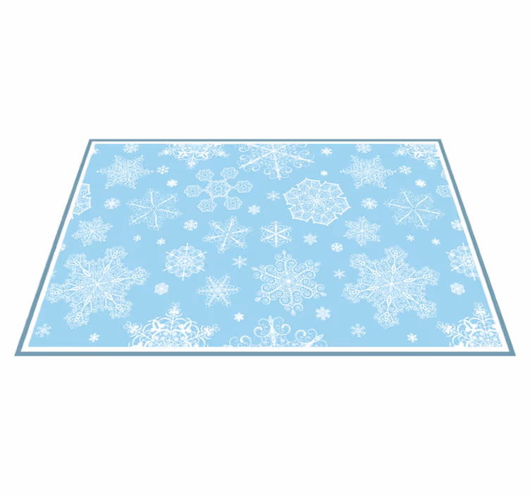 Kerstmis placemat met sneeuwvlokpatroon oppervlak - TenStickers