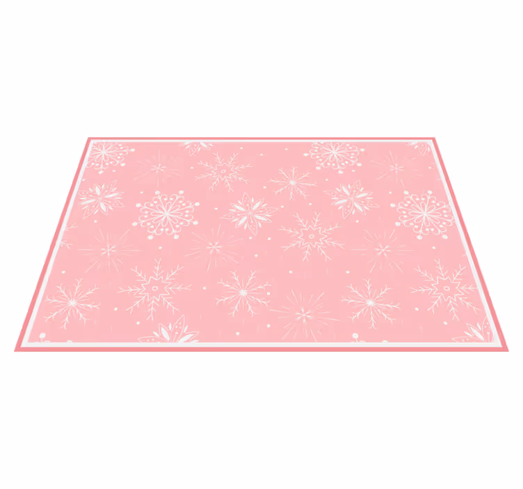 Kerstmis placemat met sneeuwvlok textuur - TenStickers