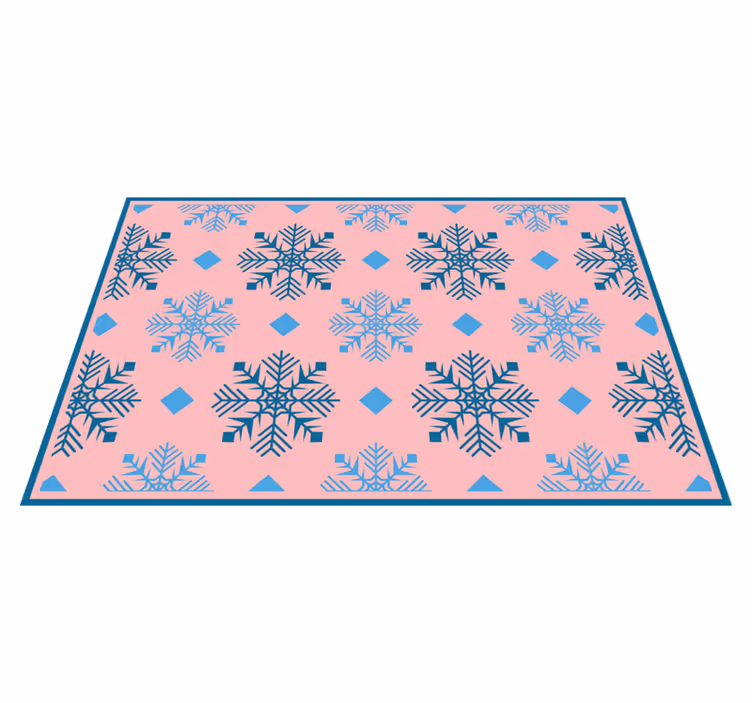 Kerstmis placemat sneeuwvlokpatroon tafelsetting - TenStickers