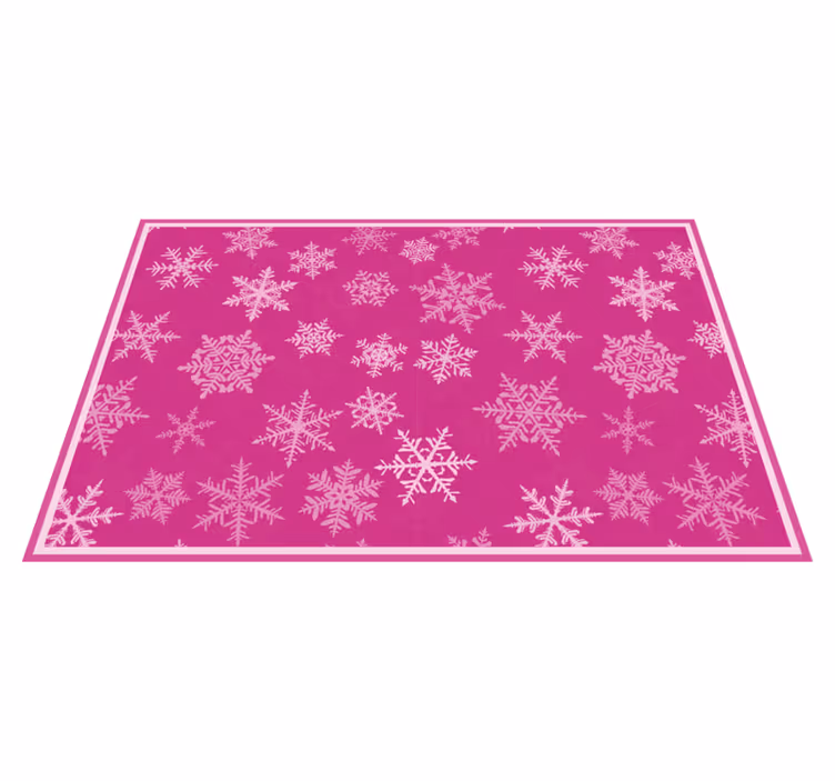 Kerstmis placemat met sneeuwvlok textuur - TenStickers