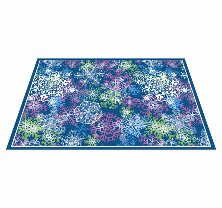 Kerstmis placemat sneeuwvlokpatroon winter - TenStickers