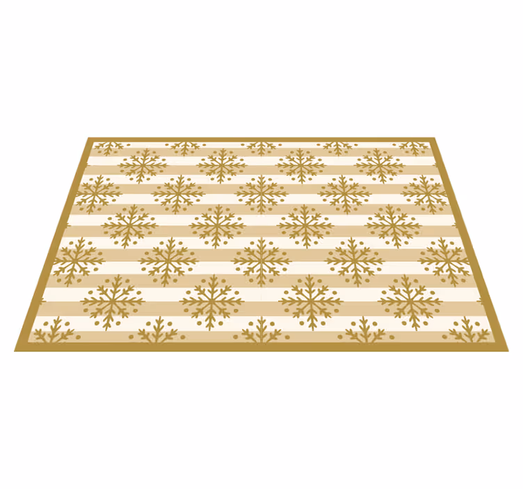 Kerstmis placemat met sneeuwvlokpatroon - TenStickers