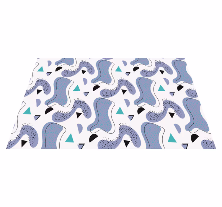 Moderne placemat abstracte organische vormen - TenStickers