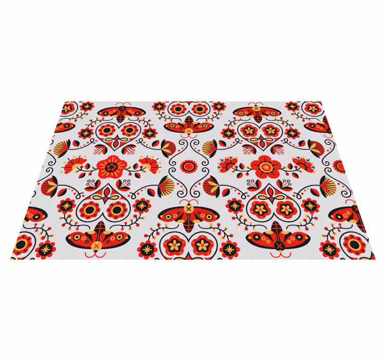 Originele placemat levendige bloemcompositie - TenStickers