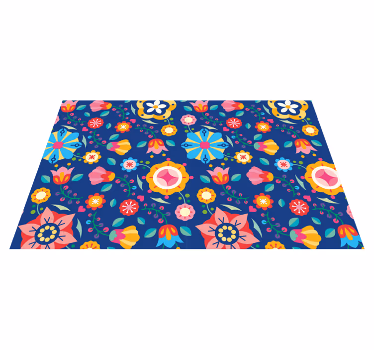 Originele placemat vrolijk bloemconcept - TenStickers