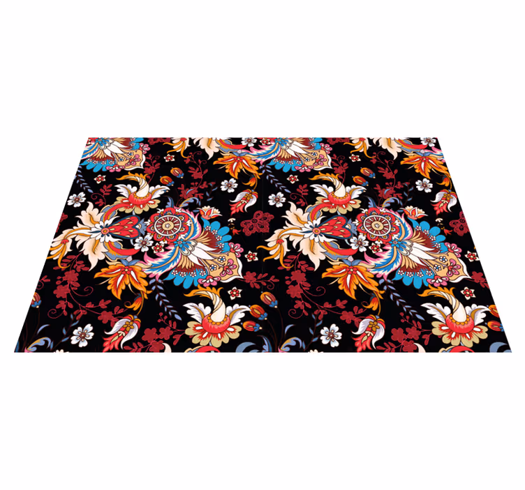 Originele placemat bloemig embleem elegant - TenStickers