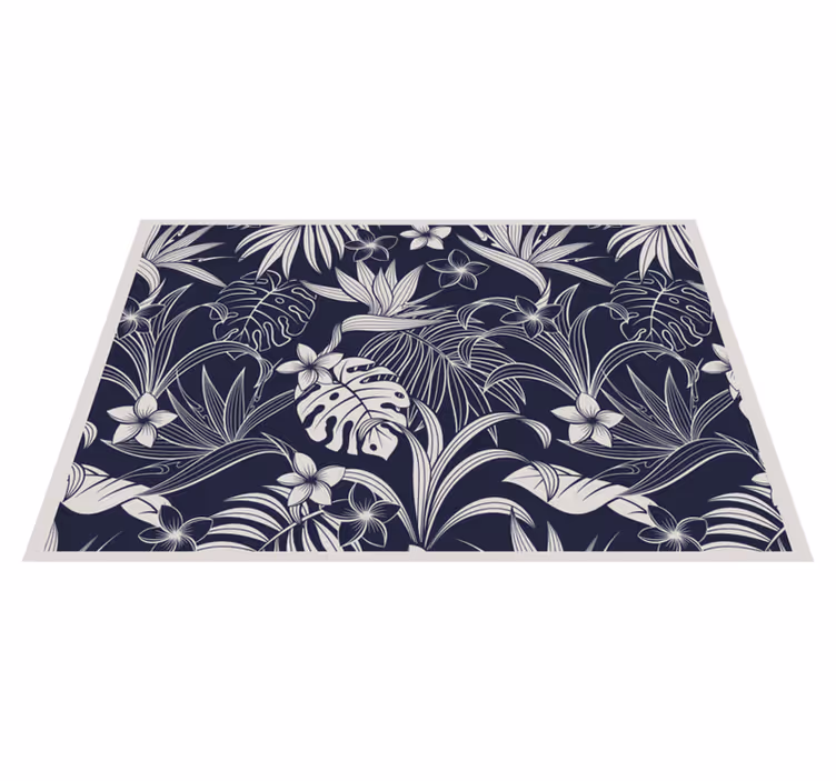 Elegante placemats met tropische bloemenprint - TenStickers