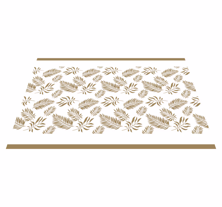 Placemat elegante bladinspiratie - TenStickers