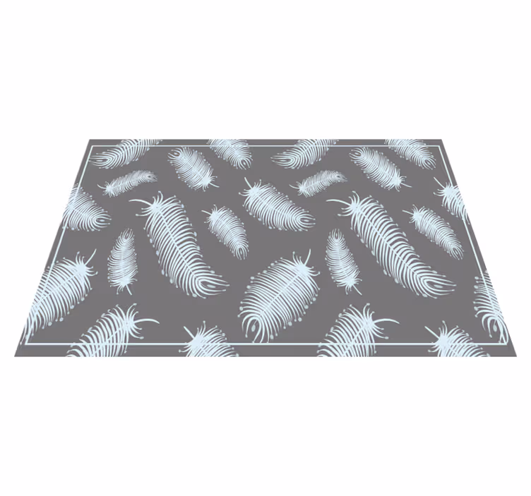 Placemat met veerpatroon achtergrond - TenStickers