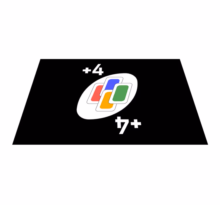 Originele placemat met ontwerp geïnspireerd op kaartspellen - TenStickers