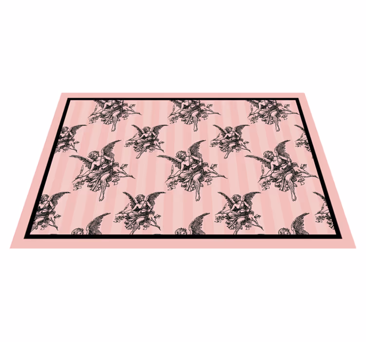 Moderne placemat met engelachtige cherubijnen patroon - TenStickers