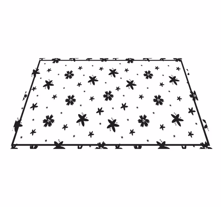 Placemat met bloemdecoratie - TenStickers