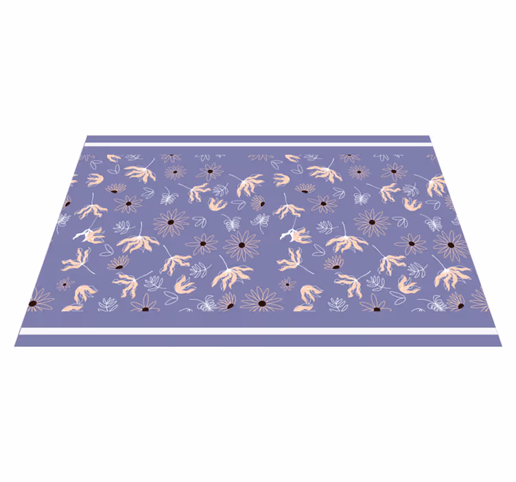 Placemat met bloemmotieven - TenStickers