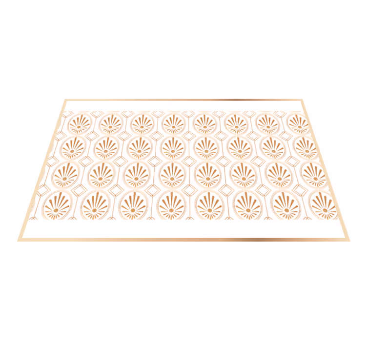Moderne placemat met elegant bladdessin - TenStickers