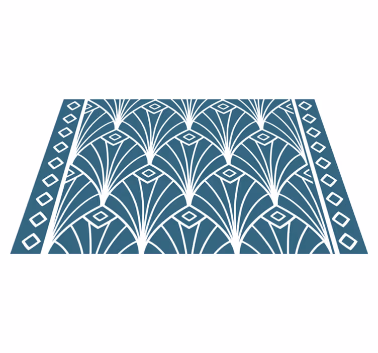 Moderne placemat met stijlvol bloemenpatroon - TenStickers