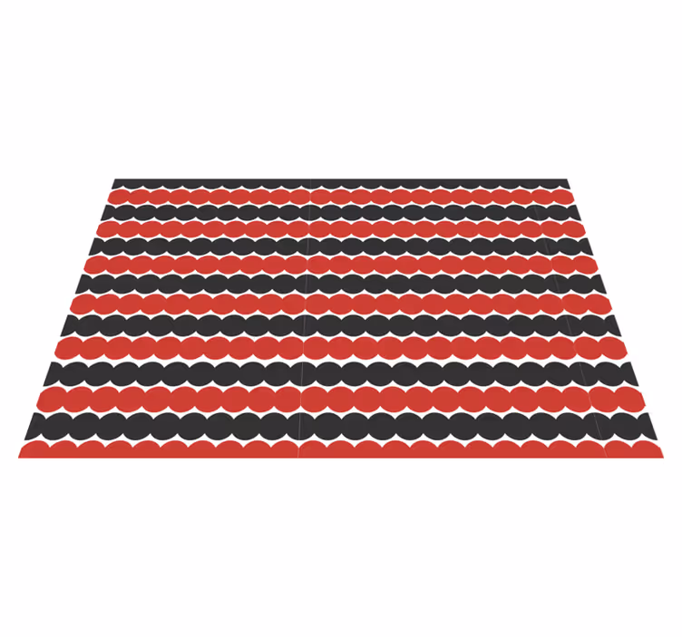 Moderne placemat gelaagd cirkelpatroon - TenStickers