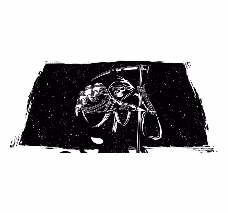 Moderne placemats Kwaad silhouet originele zelfklevende sticker - TenStickers