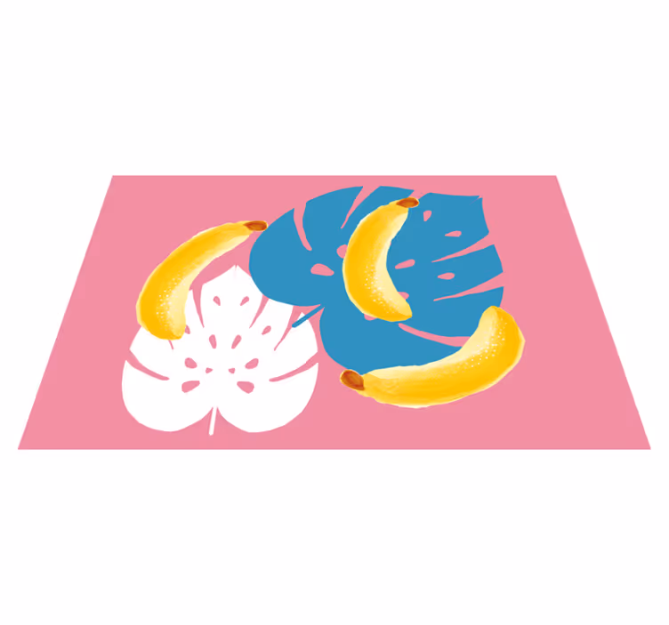 Kinder placemat tropisch bananenmotief - TenStickers