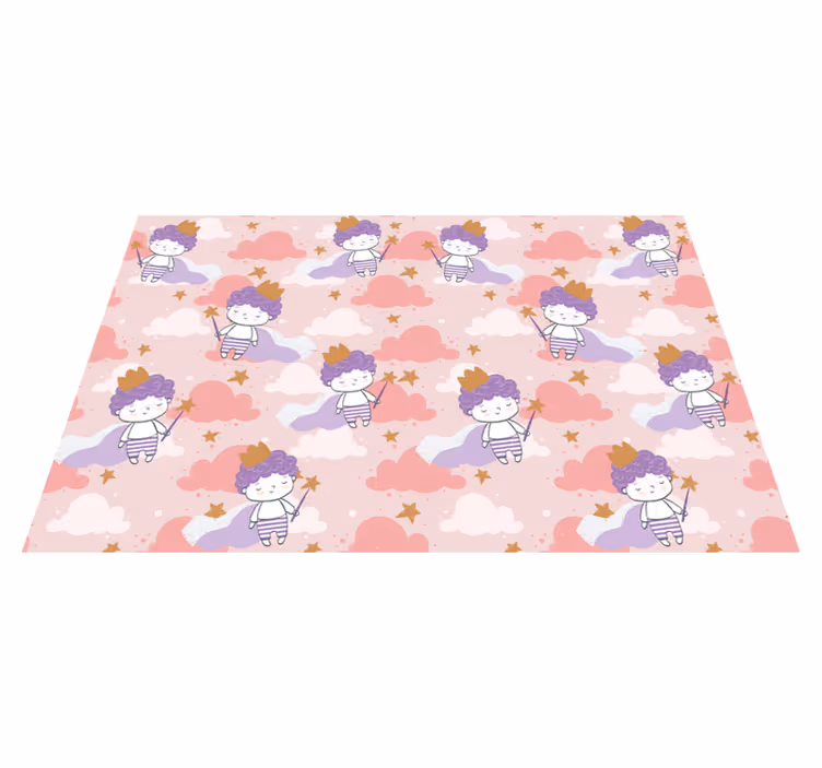Kinder placemat schattige geanimeerde figuren - TenStickers
