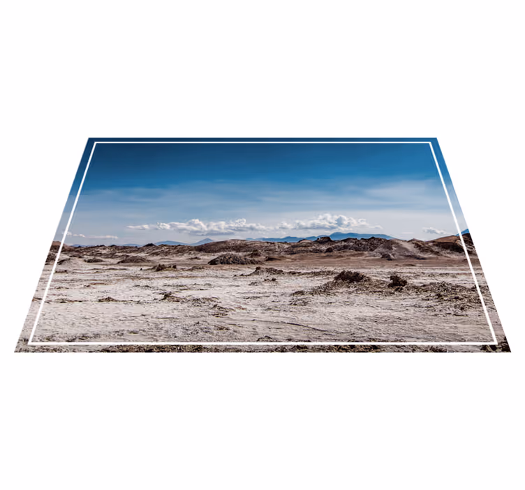 Moderne placemat woestijnlandschap scène - TenStickers