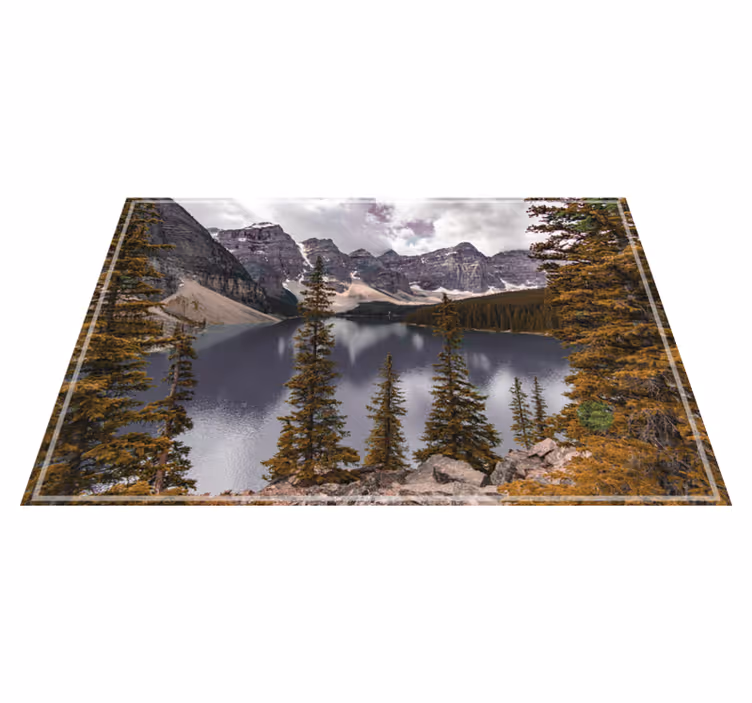 Moderne placemat met schilderachtig berglandschap - TenStickers