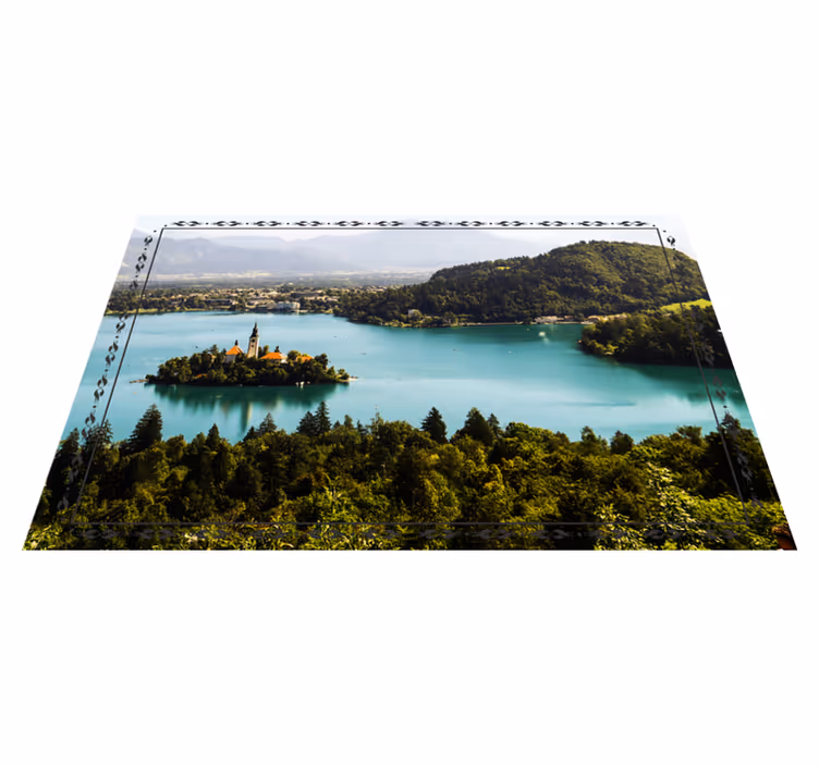 Moderne placemat serene meerzicht - TenStickers