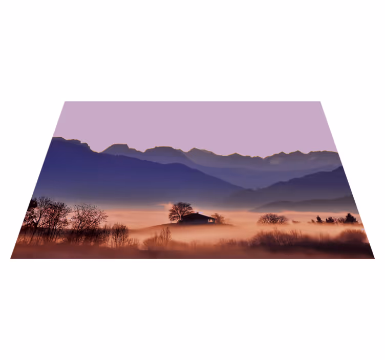 Moderne placemat serene berglandschap - TenStickers