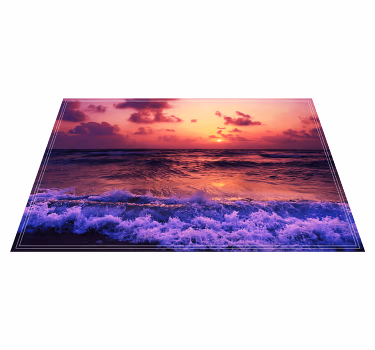 Originele placemat zonsondergang oceaan scene - TenStickers