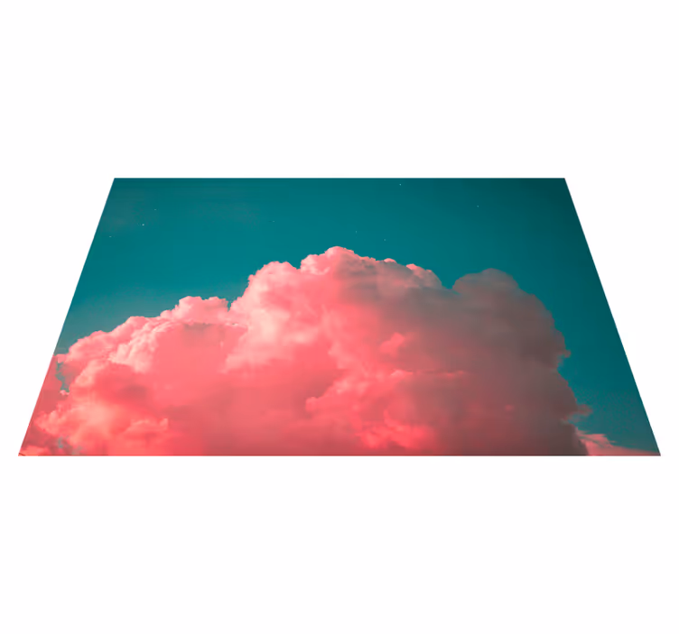 Moderne placemat roze wolk blush - TenStickers