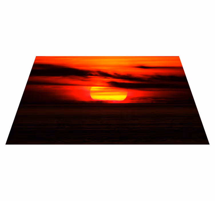Elegante placemats zonsondergang boven de oceaan - TenStickers