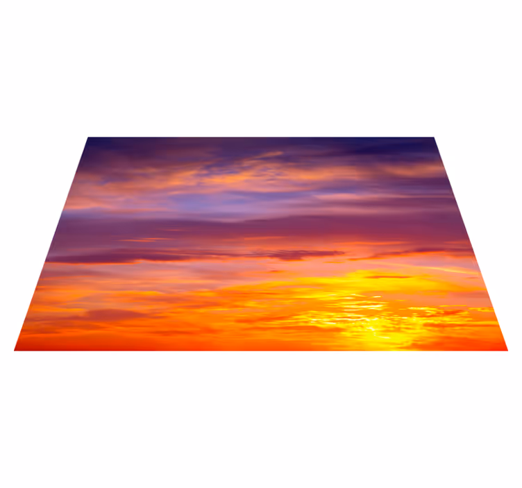 Moderne placemat zonsondergang horizon uitzicht - TenStickers