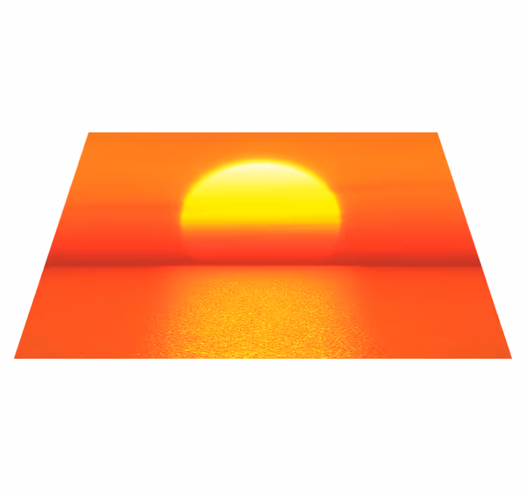 Moderne placemat zonsondergang horizon - TenStickers