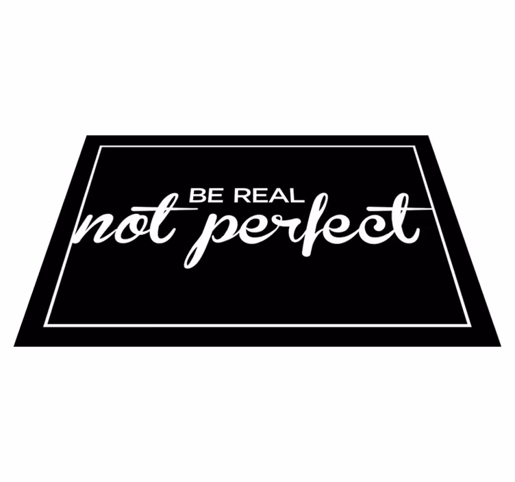 Placemat met tekst slogan van authenticiteit - TenStickers