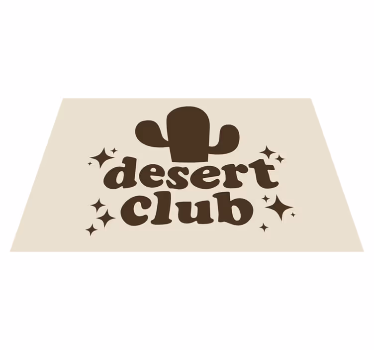 Originele placemat cactus club ontwerp - TenStickers