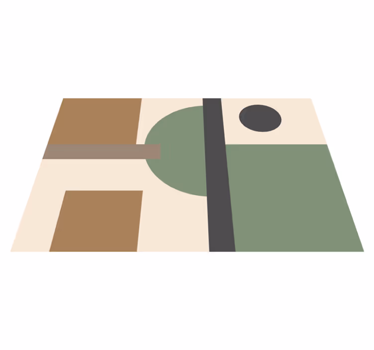 Moderne placemat geometrische abstracte vormen - TenStickers