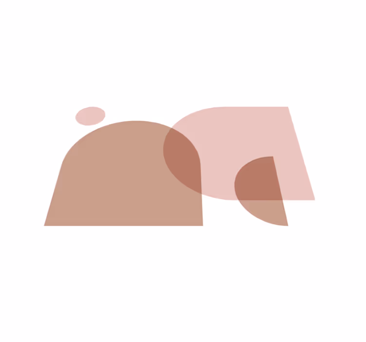 Moderne placemat met eigentijdse geometrische vormen - TenStickers