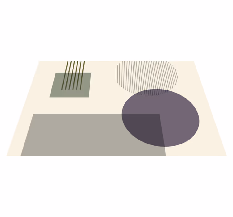 Moderne placemat geometrisch vormenpatroon - TenStickers