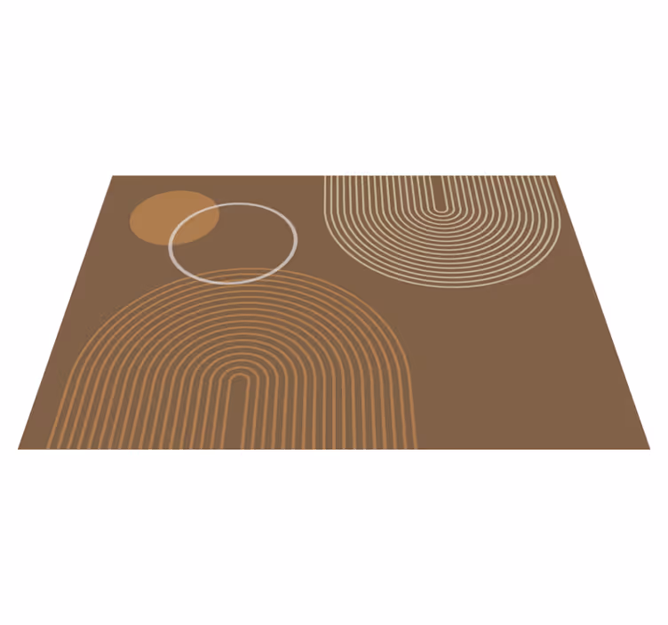 Moderne placemats Warme geometrische bogen - TenStickers